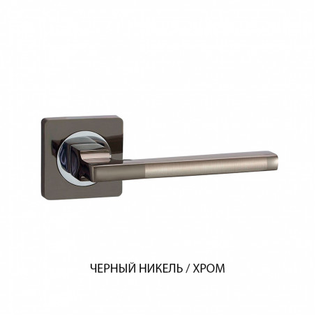 Дверная ручка VANTAGE  V53BN/CP, черный никель/хром, ЦАМ